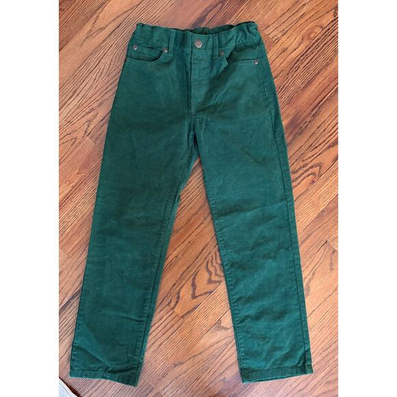 Janie & Jack Green Cords Trousers Boys Size 8 - Picture 1 of 5